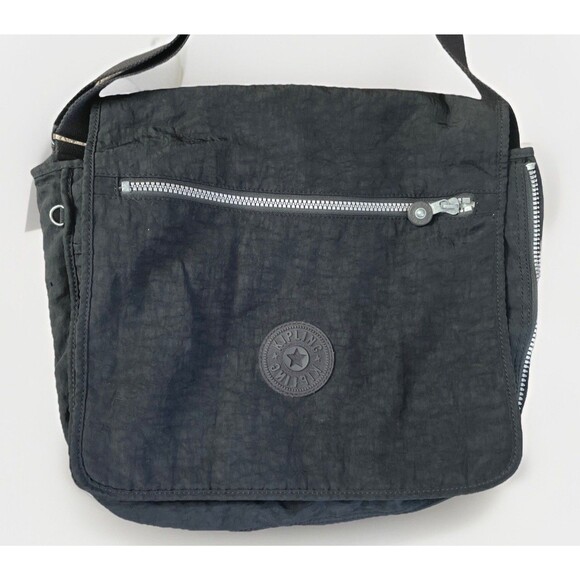 Kipling Madhouse Expandable Messenger Crossbody Laptop Bag Black Adjustable*READ - Picture 4 of 16